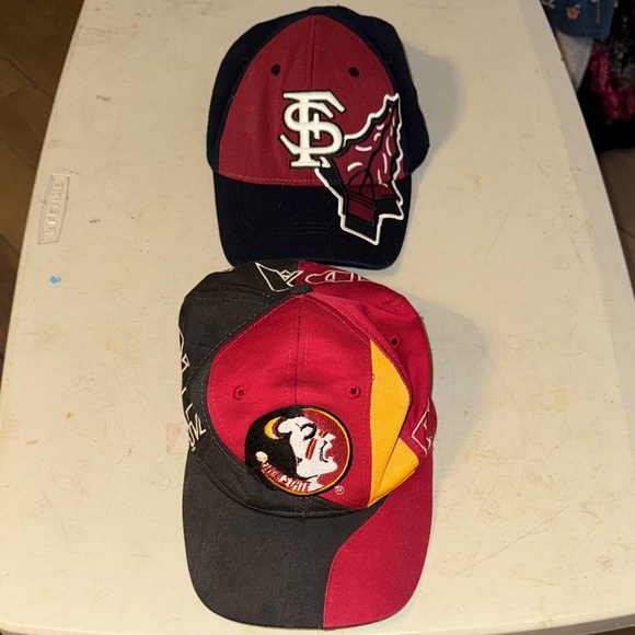 Vintage (90’s?) and Modern Florida State Seminoles Baseball Caps